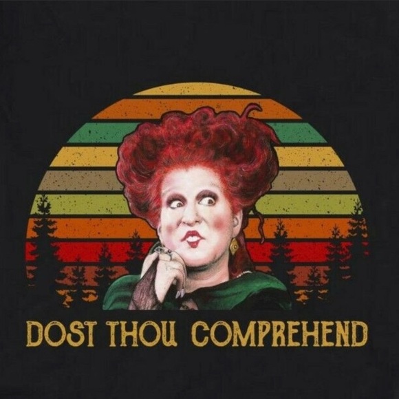 LAST ONE! Dost Thou Comprehend Winifred Tee - Picture 2 of 3